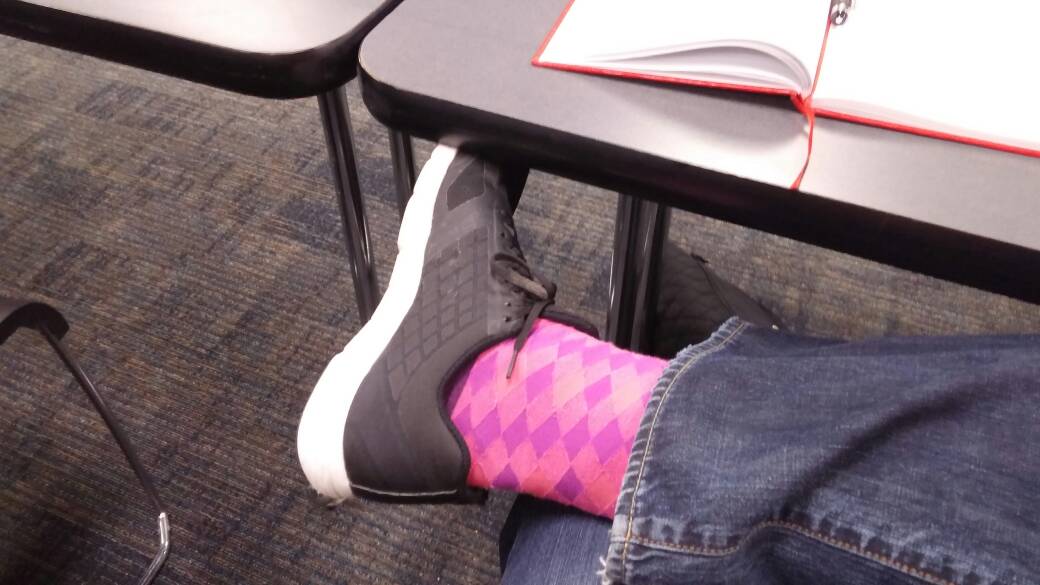 mysockca's tweet photo. Saturday morning @SportManitoba for the @MBRingette presidents meeting...  Casual shoes with great socks #SockGame #sport #volunteer https://t.co/OkX6injoxW