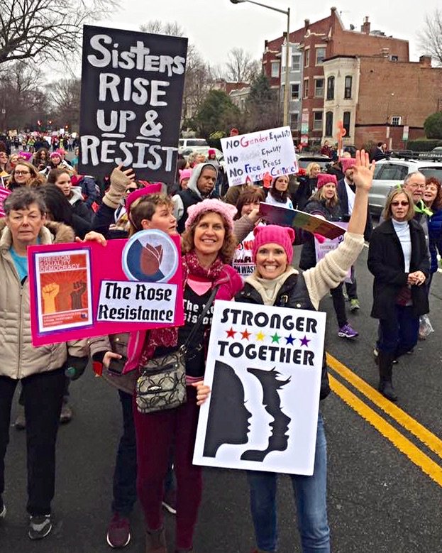 These crowds in DC are amazing. Beautiful. Peaceful. Strong. #womensmarch