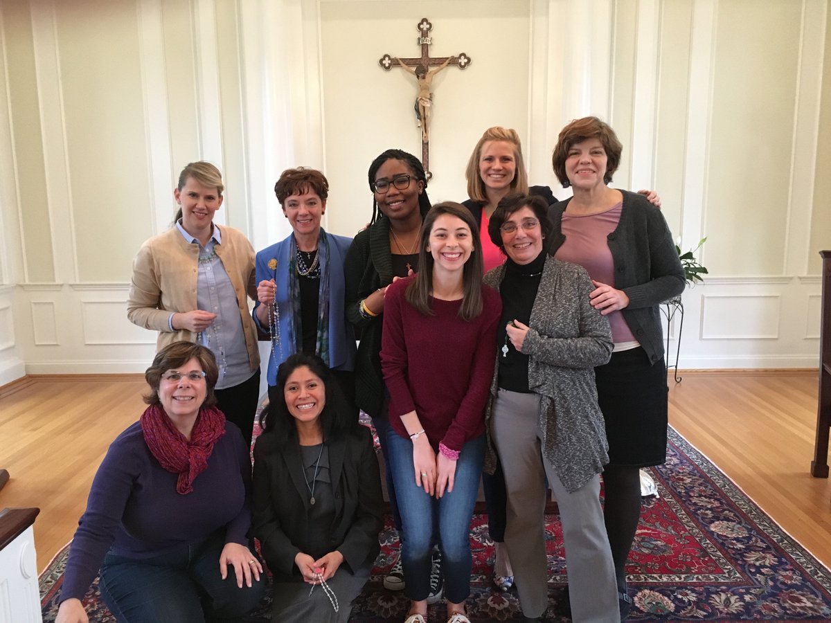 WashArchdiocese's tweet photo. Pray with #ADWwomen in thanksgiving for the gift of the feminine genius! Link to video here https://t.co/LXgkgy9JT6 #WhyWeMarch #iStand4Life https://t.co/8eLkPvjtuJ