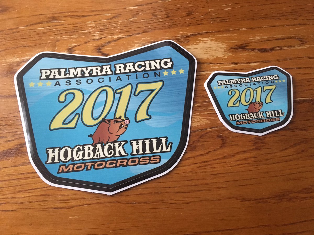 hogbackhillmx's tweet image. 2017 decals are in! These will be for sale all race season in the office! #mobilegraphics #hogbackhillmx