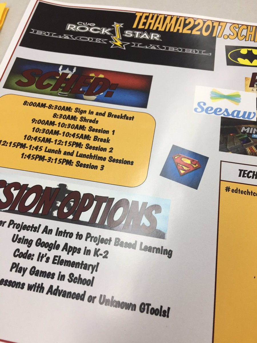 AletheaRVazquez's tweet photo. Can't wait to fill my brain @CUERockStar #edtechtcde https://t.co/uIOmVoAUMx