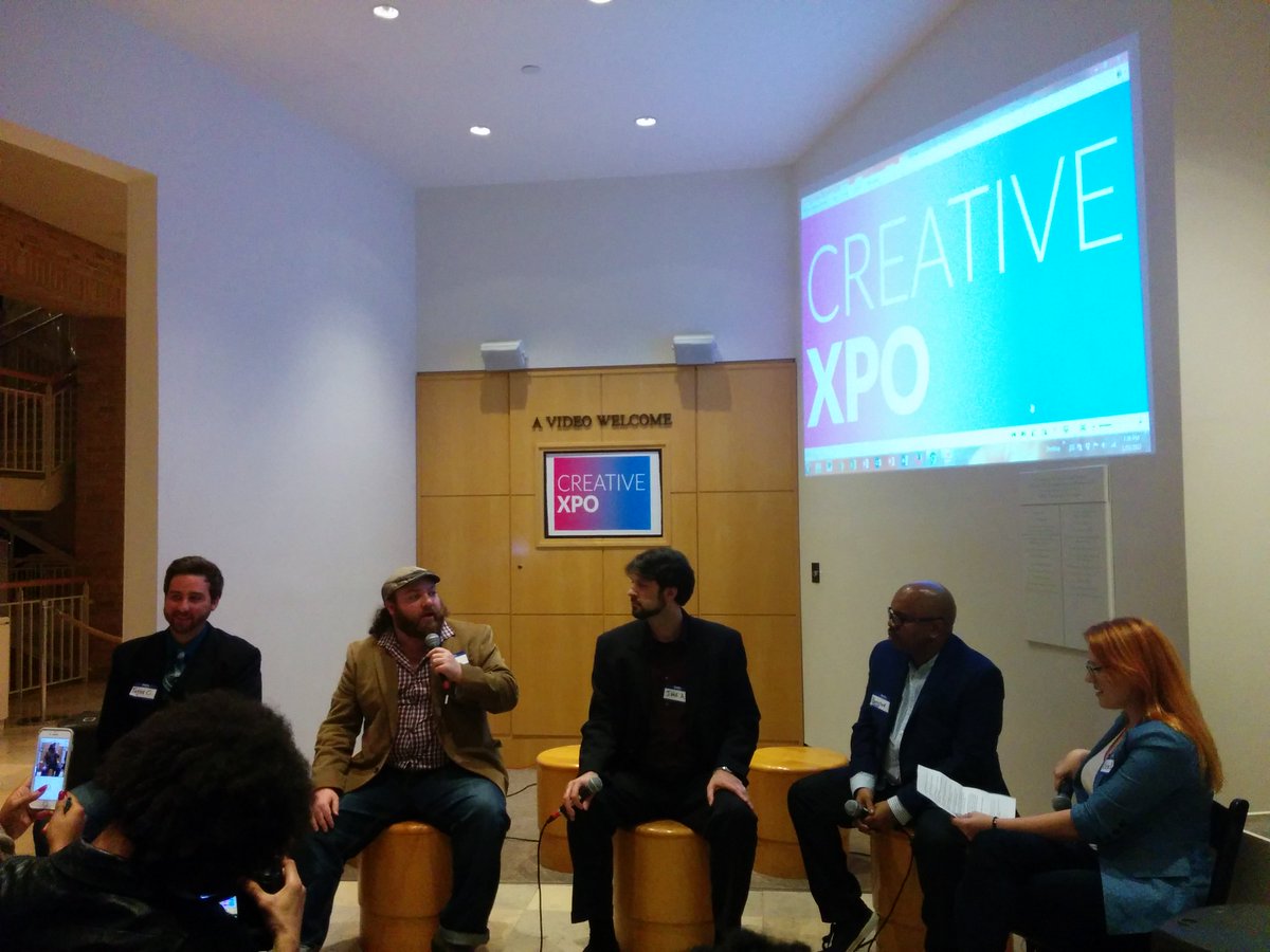 TMBPMP's tweet image. Great time at #creativexpo17 - free massages, playtime with @Microsoft #VR games, and well informed speakers from @SCADdotedu