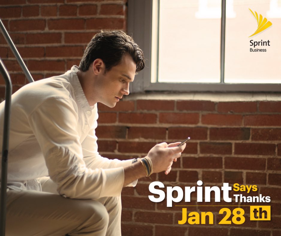 sprint2060's tweet photo. Make an appt to come into our store Saturday 1/28/17 for amazing deals for small businesses! #SprintSaysThanks https://t.co/2VE13RoFAq https://t.co/tvbR0WeK6w