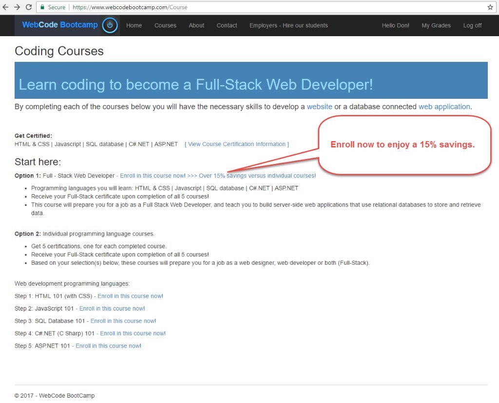 webcodebootcamp's tweet photo. We have officially launched!Enroll now to enjoy a 15% savings!!! #officiallylaunched #growthhacking #startup https://t.co/BDmuYa0NJn