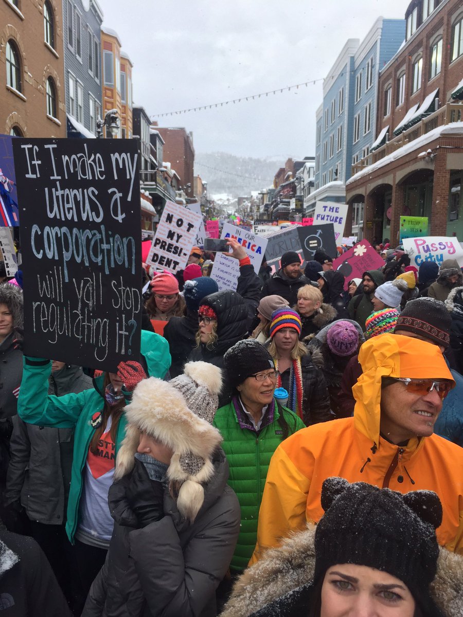 tyleroakley's tweet photo. grateful for the women in my life. proud to attend the #WomensMarch at #sundance. i came to listen, learn, &amp; support. 💖 https://t.co/8OuQQWgvnJ