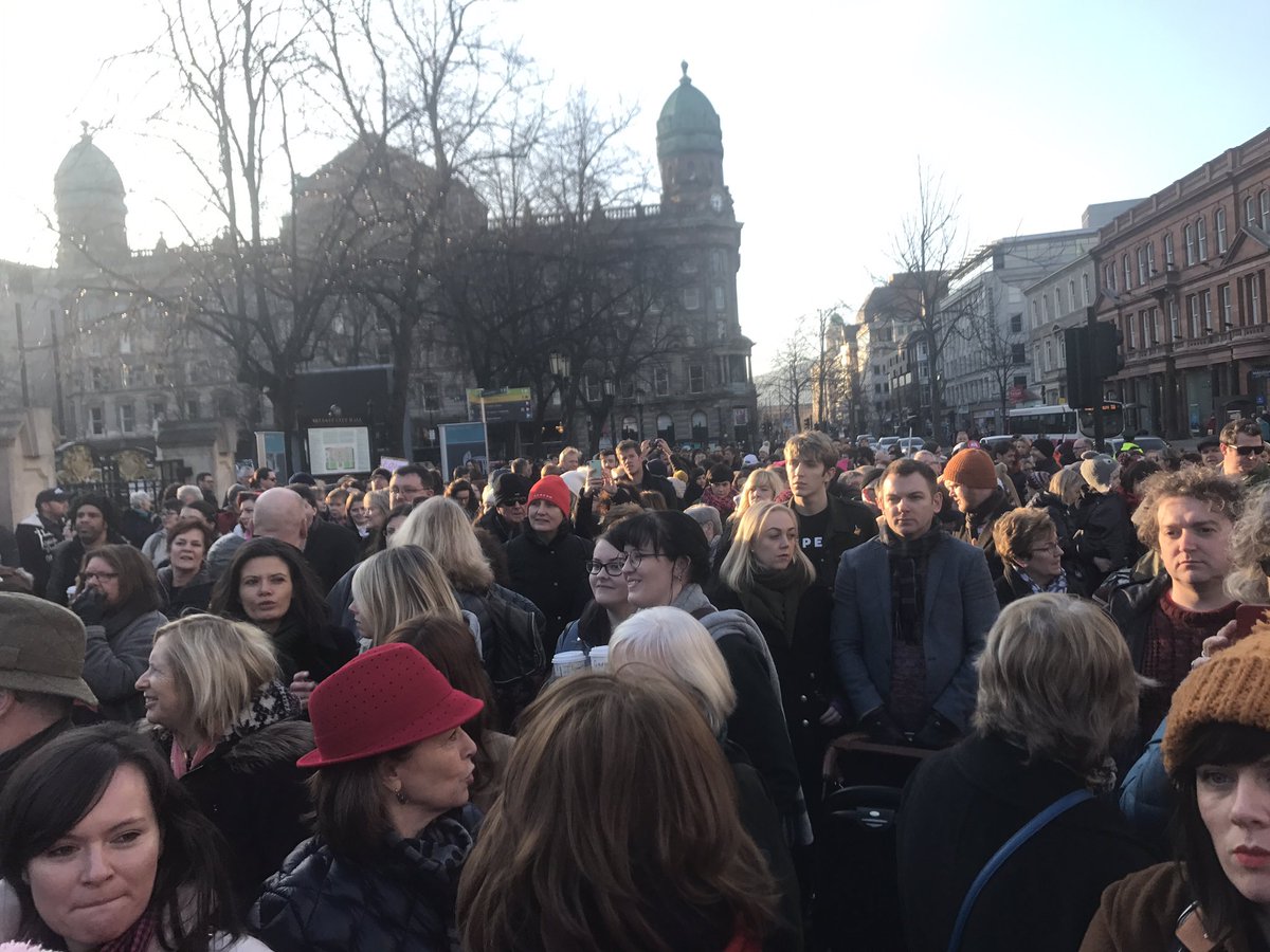 lindsey_v2's tweet photo. Proud of #Belfast today. #WeMarchFor equality for ALL. WE FIGHT BACK @womensmarch https://t.co/mnZZ8BkvOY