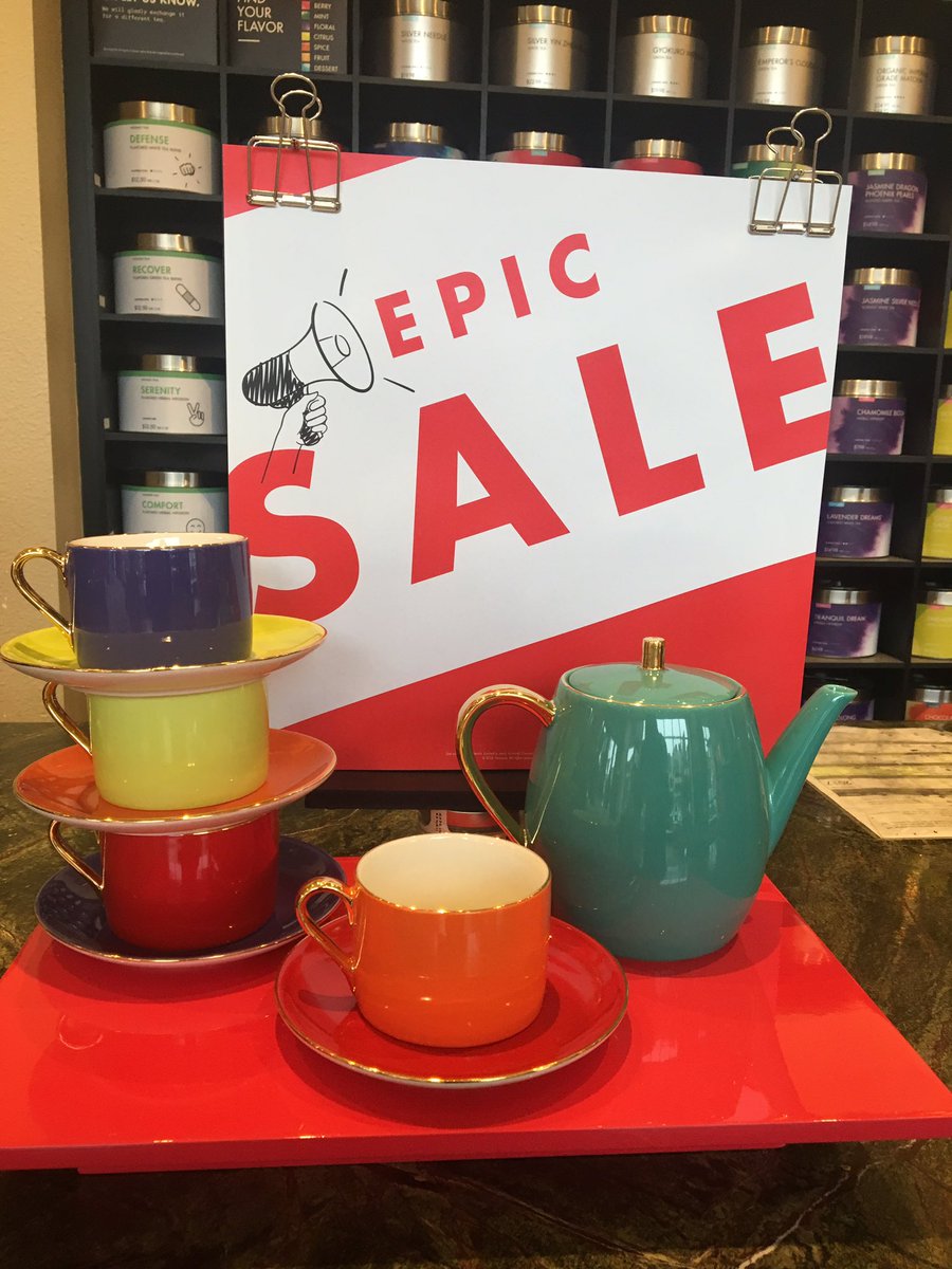 TeavanaMaple's tweet photo. It's a perfect day to make a pot of tea(Select tea sets 50%off)! @Shoppes_ArborLa https://t.co/r25t7046Jg