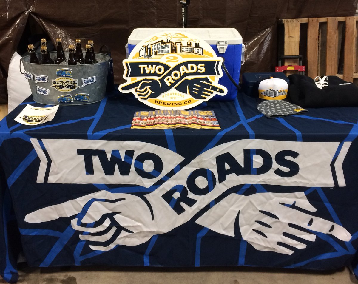 caitgue's tweet photo. All set up and ready to pour @2RoadsBrewing #Igor16 and #WorkersStomp at the @BlackHogBeer #BarrelAgedBeerFest ! https://t.co/6dY1dMgJJ5
