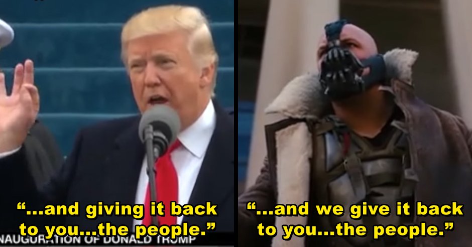 TRBRajaa's tweet photo. Seriously !!!???!!! If you thought #Banetrump was a rip off ... here is what he took off the #BeeMovie 😂😂😂😂😂😂#TrumpInauguration https://t.co/iBbwRbiSW2