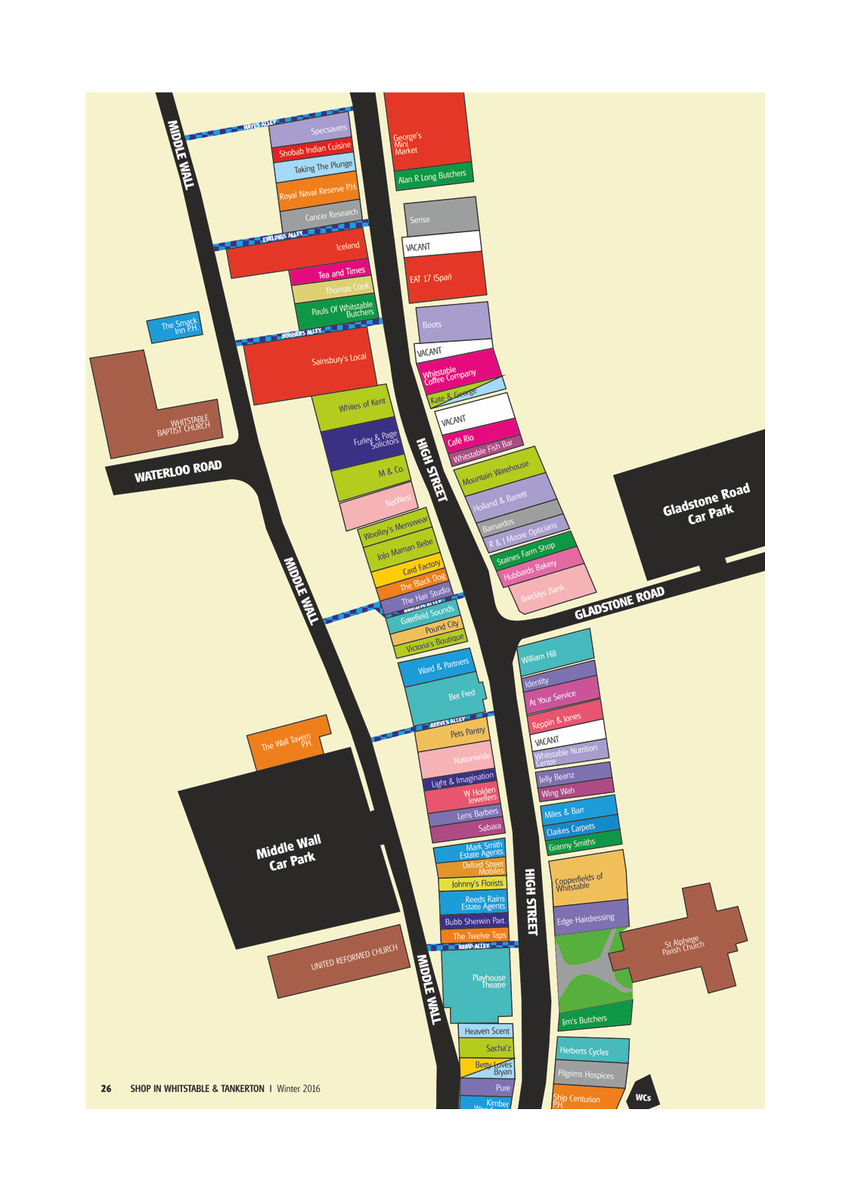 WhitstableShops's tweet image. Our colourful #maps help visitors (&amp;amp; locals who stick to one end of town) find EVERY shop &amp;amp; business #Whitstable #Tankerton #ShopLocal