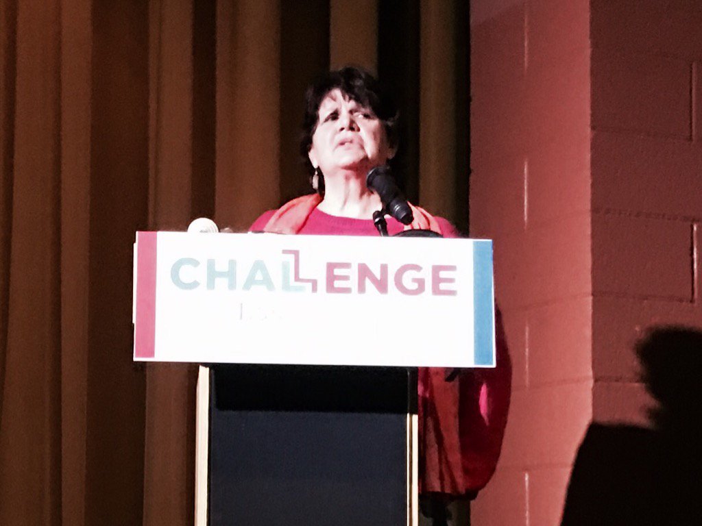 LASchools's tweet photo. LA Unified's own Dr. Lori Vollandt presents the first challenge on healthy lifestyles. @BTBLA #challengela https://t.co/6CXhSXJegx