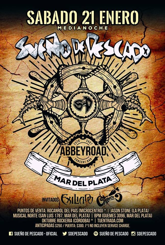 H O Y en <a href="/abbeyroadmdq/">ABBEY ROAD MDQ</a> entradas anticipadas en Musical Norte (San Luis 1787) y BPM (Guemes 3096)