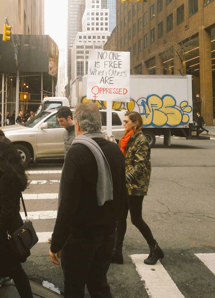 LensOfNYC's tweet image. Wonder Women pf New York city... #WomensMarch #NYCLens