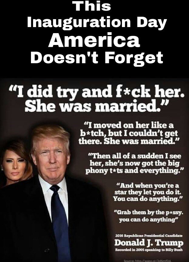 raven919's tweet photo. Not only does trump not respect his marriage, he doesnt respect other people'marriage. #WomensMarchOnWashington #TheResistance  #Inauguratio https://t.co/KSE99XpXwu