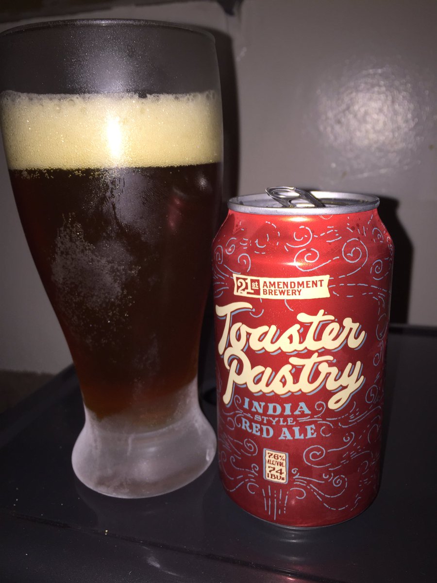TheBeerArk's tweet photo. An IPA...a red ale? How about both.
Tasty, easy drinking, strong ale from @21stAmendment #craftbeer #TheBeerArk #DrinkWhatYouBelieveIn https://t.co/2YfcWq4xxl