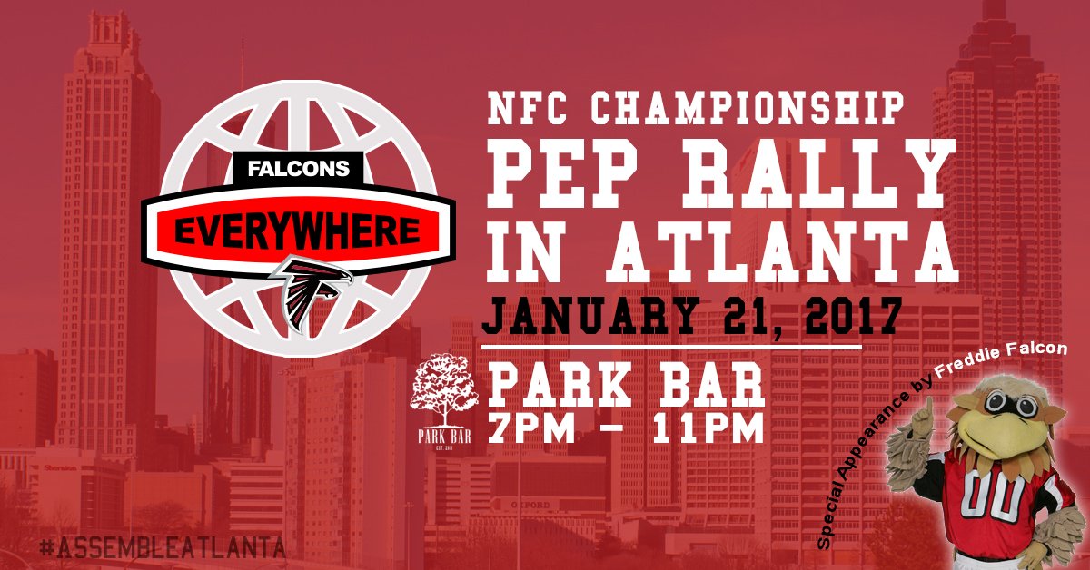 arball's tweet photo. Teaming up with @SkyViewAtlanta and @AtlantaFalcons to #RiseUP from @Park_Bar tonight. Rain gonna hold off too! Come in your Falcon's best https://t.co/8wPKpDr0ab