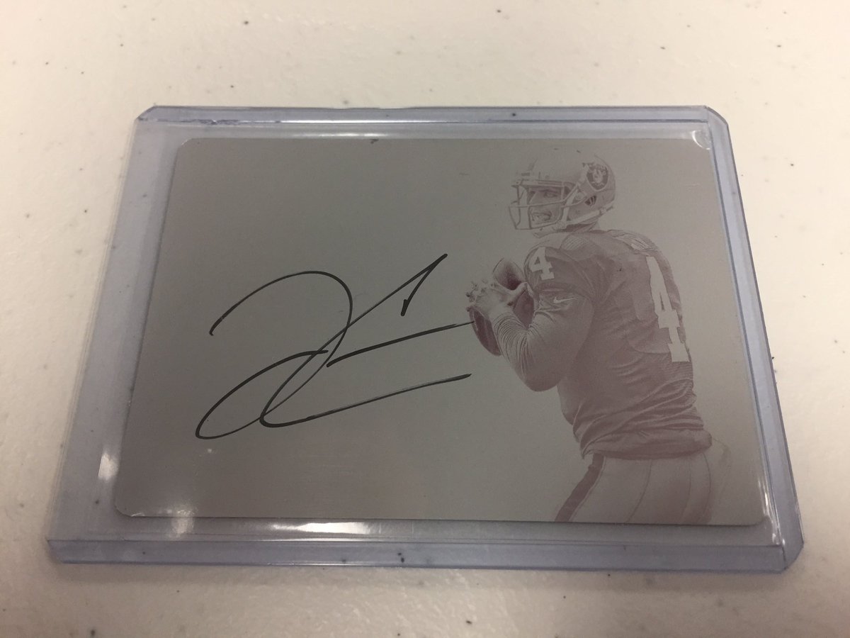 Another great pull from #paninilimited #derekcarr #printingplate #1/1