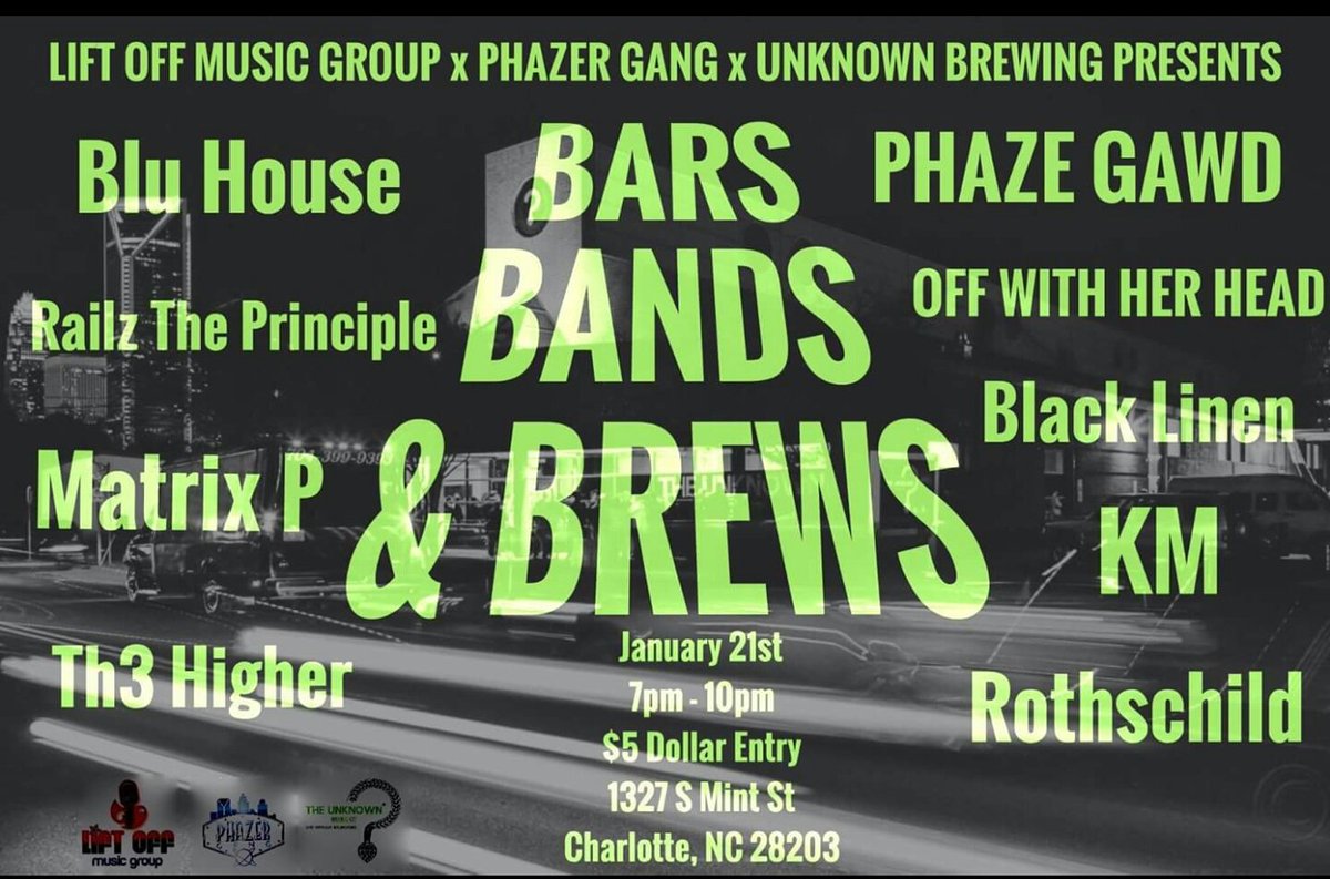 <a href="/SocaEatery/">SOCA mobile eatery</a> will be at the Unknown Brewing Co tonight for this awesome event with local talent, don't miss it!