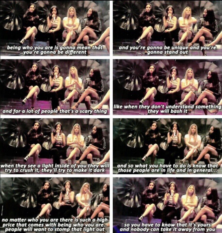 cabelloreche's tweet image. This inspired me so much.This taught me that it's ok to be different.If someone ever bashed you for being you,remember this. #WordsByCamila