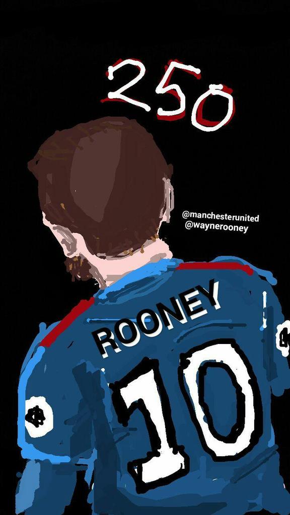 ahmadhisan's tweet photo. The 250 Man, Wayne Rooney!! @WayneRooney @ManUtd https://t.co/7QSFVYKPpB