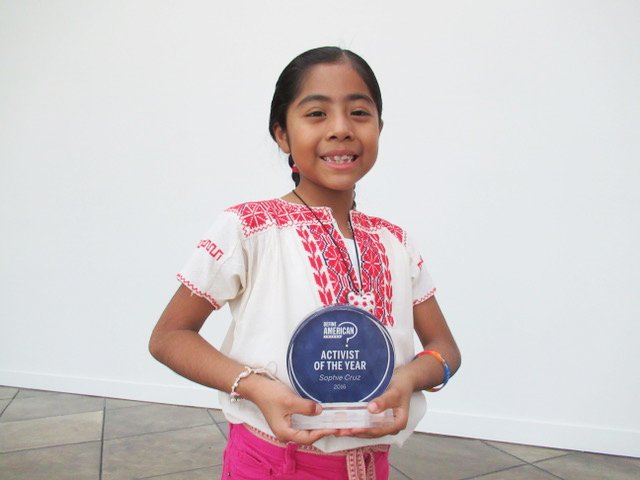 <a href="/womensmarch/">Women's March</a> Sophie Cruz is our Activist of the Year for her advocacy for undocumented families. defineamerican.com/awards/
