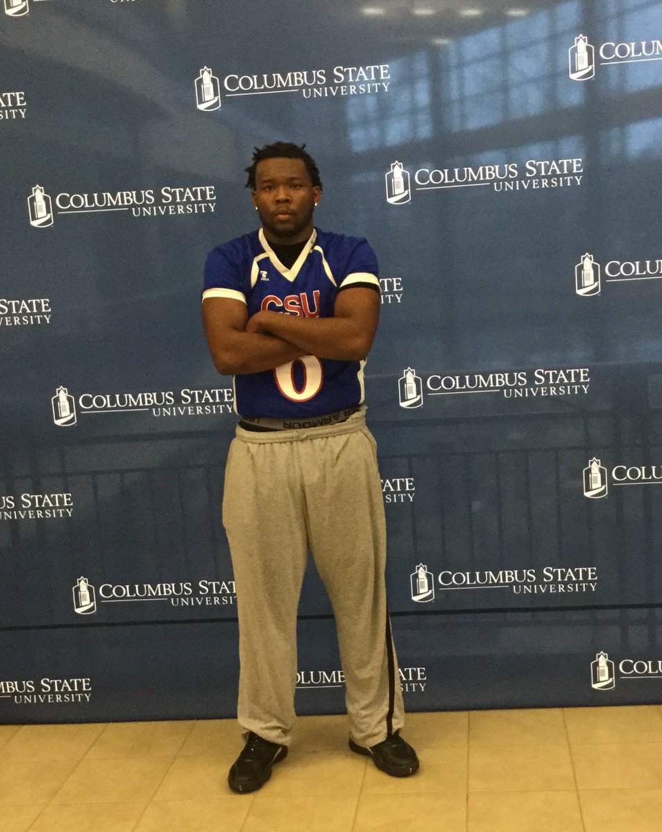 Truehoopa2's tweet photo. I would like to thank god🙏🏾 and I'm blessed to say that I have committed to Columbus state university @_CoachBWilliams @csucougfootball https://t.co/uS2WQqw0ix