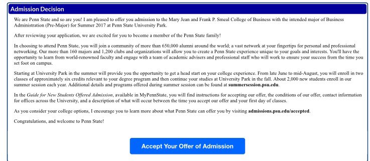 bruthascags's tweet photo. Proud to officially call myself a part of the Penn State family #WEARE https://t.co/dyxry0Yrdg