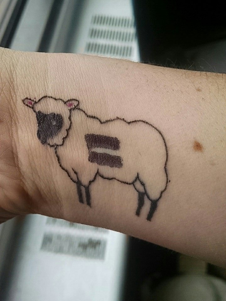 riven921's tweet photo. Sheep for racial, disability, and gender equality! #ImWithEwe https://t.co/yAbIuvgo5T