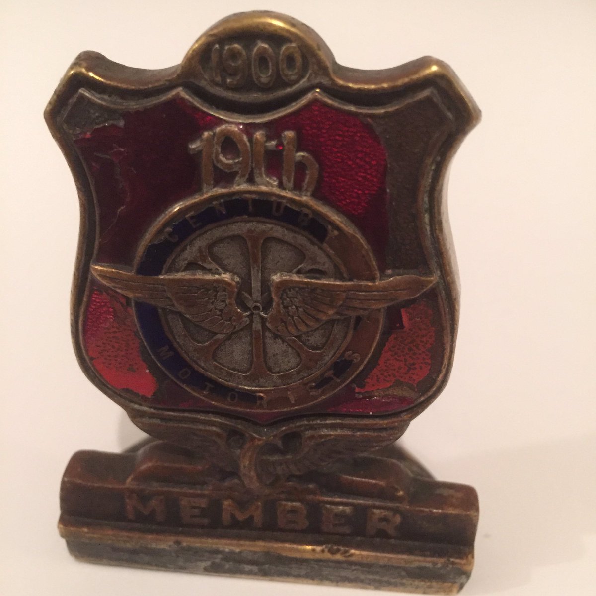 bod911's tweet photo. The Holy Grail in Automobilia a rare 1900 19th century motorist badge  220 members. #automobilia #rare #VintageCars #forsale #Collectibles https://t.co/r8D6al8tGD