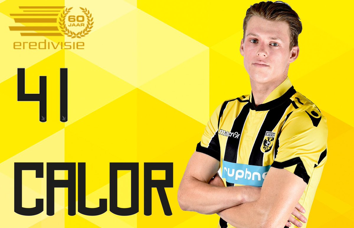 MijnVitesse's tweet photo. DEBUUT! De 19-jarige Julian Calor maakt vanavond als basisspeler zijn debuut in het #geelzwart voor #Vitesse #trots #grovit https://t.co/DKRvb46eKh
