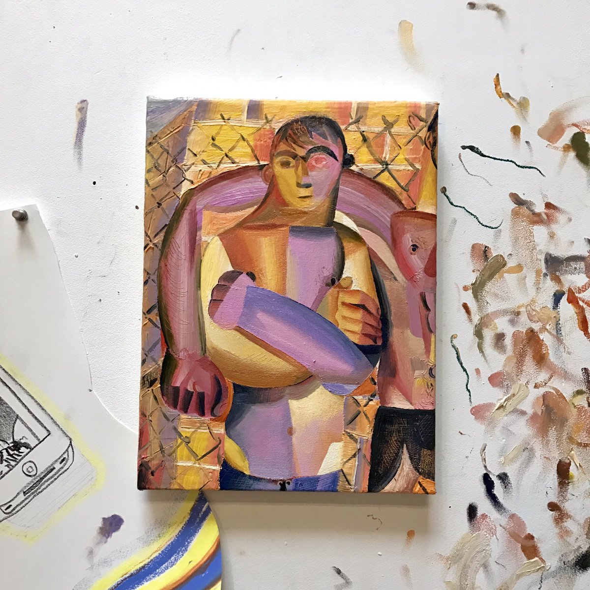 ArthaProject's tweet photo. Long Distance Runner, 2017 by #LouisFratino #arthaproject #artistinresidence #emergingartist #oiloncanvas @louisfratino https://t.co/0pzdG0fZZ5