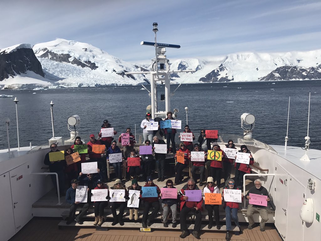 Nice! #WomensMarch Antarctic style!