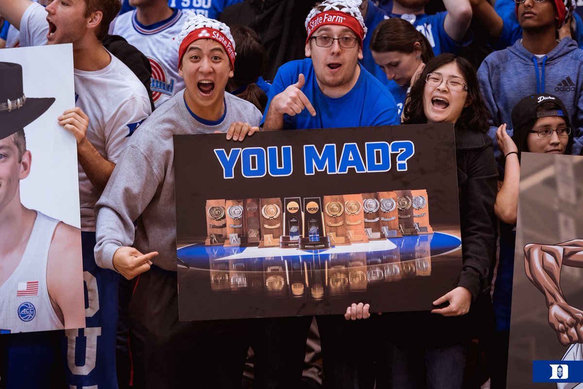 DukeMBB's tweet photo. Real news. You mad? π΅π https://t.co/lqj5bvNlKu