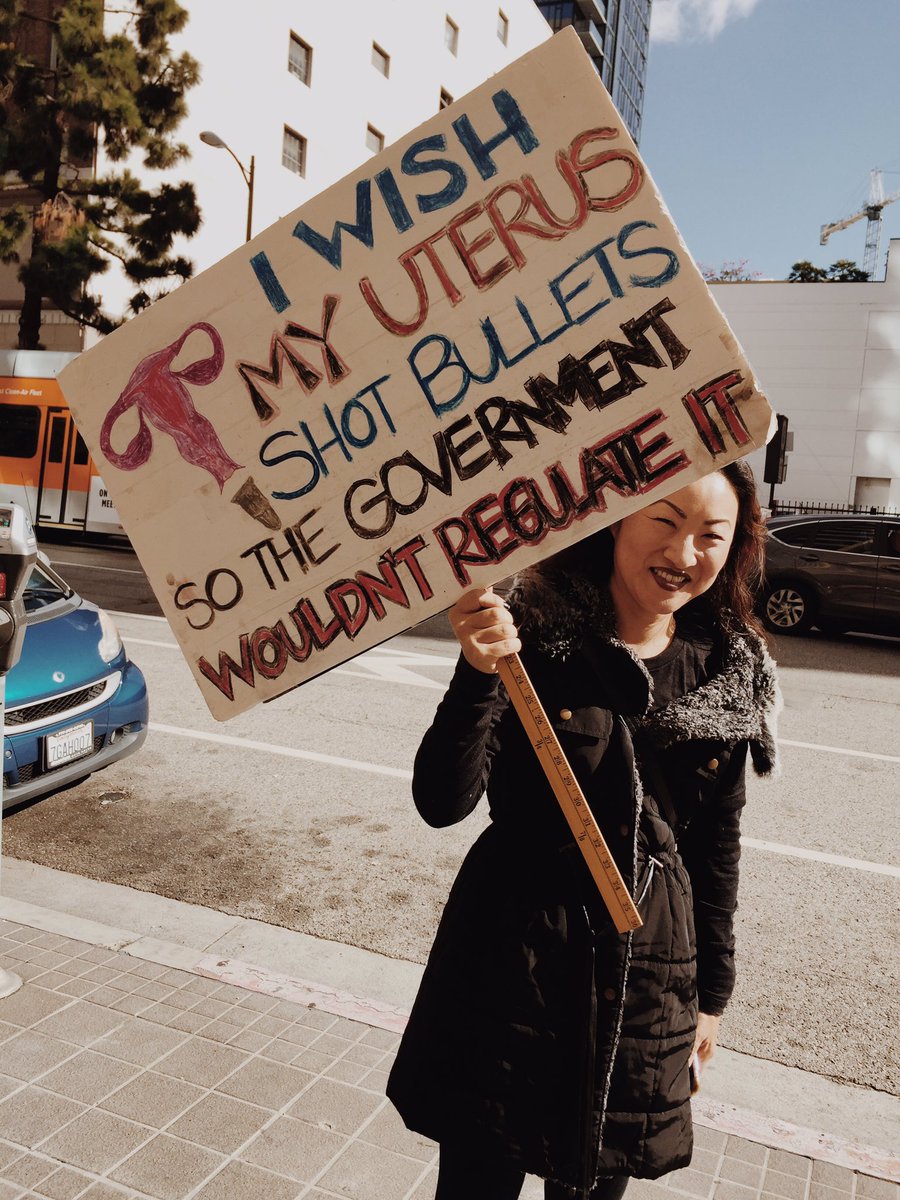 lizakoshy's tweet photo. proud of the amount of exercise and estrogen today at #WomensMarchLA. so much marching, chanting and sweating. i'm just a nasty woman. https://t.co/Y3VKqWRE6l