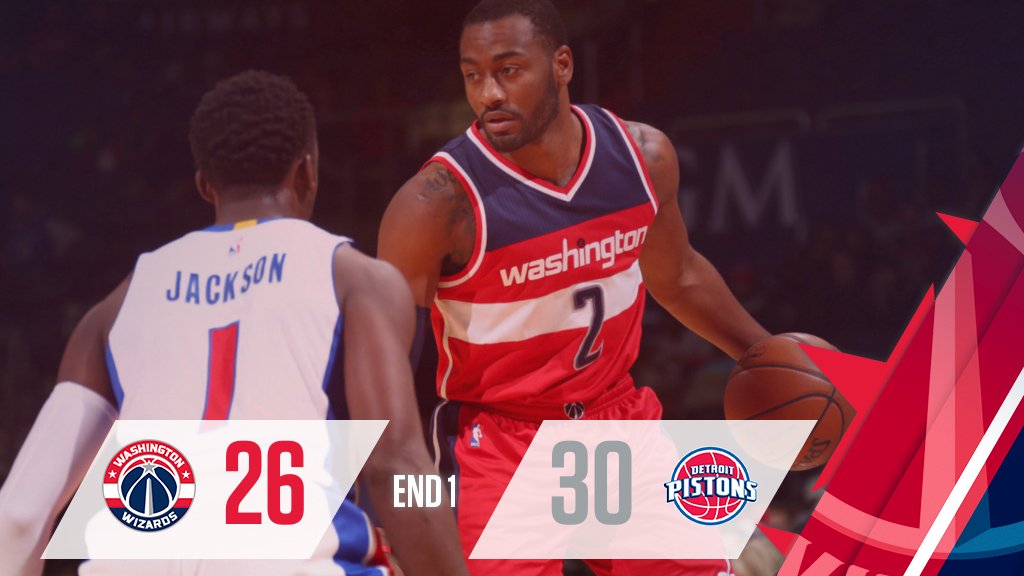 We're through 1 at the Palace   Wall 8p  Morris 5p   #WizPistons https://t.co/cIVJVT198v