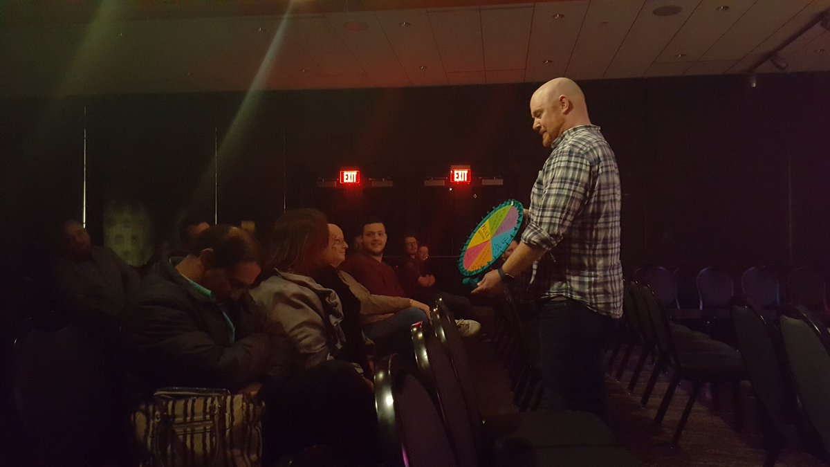 ArtsQuest's tweet photo. Give #SSICF17 a spin! Remote Possibilities from Baltimore on now! 15 teams left including headliner the Improvised Shakespeare Co at 9pm! https://t.co/M6mnSgyVp6
