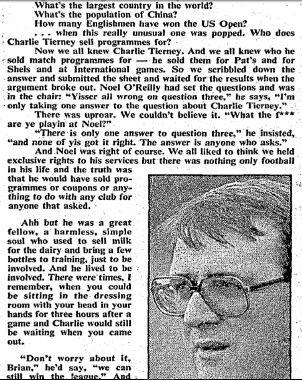 RonanXonkM's tweet photo. This is a beautiful story from Paul Kimmage/Brian Kerr. https://t.co/bPYlm3yvle