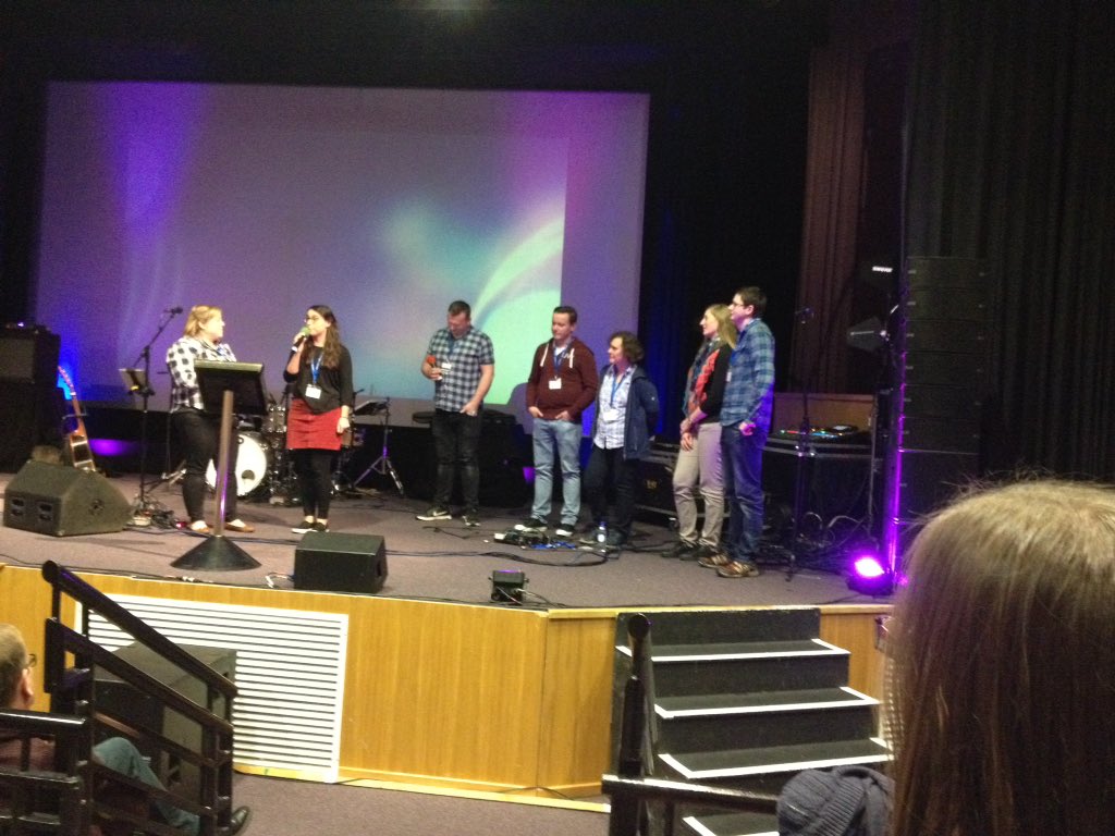 Hearing some brilliant stories of how God is working with kids and young people across Scotland! #DI2017