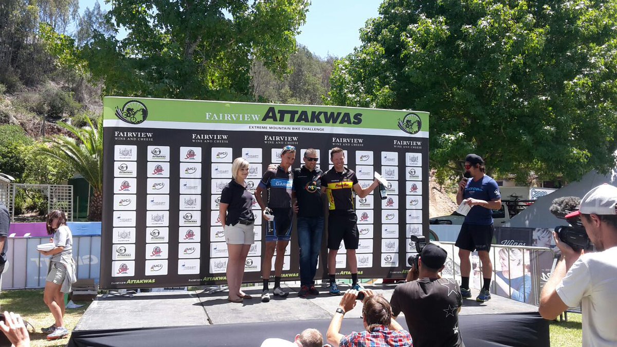 craiggerbs's tweet photo. 12th overall 2day @attakwas , special moment sharing the vets podium with @sauserwind .Thank you @PowerBarSA https://t.co/SlGi41alMy