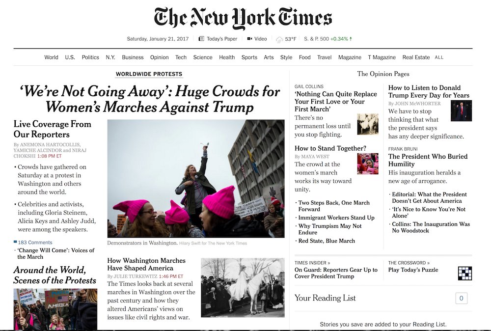 RickWebb's tweet photo. The world pushed the Cheeto off the front page. Nice job, everyone. https://t.co/a0YgWeBu3z