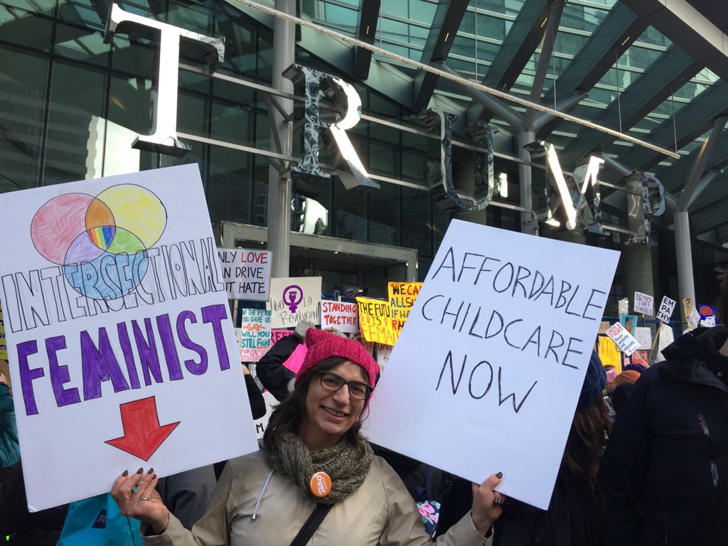 Equity means supporting working British Columbians with $10 a day childcare! #wmwYVR #wmwcanada #BCNDP #BCPoli