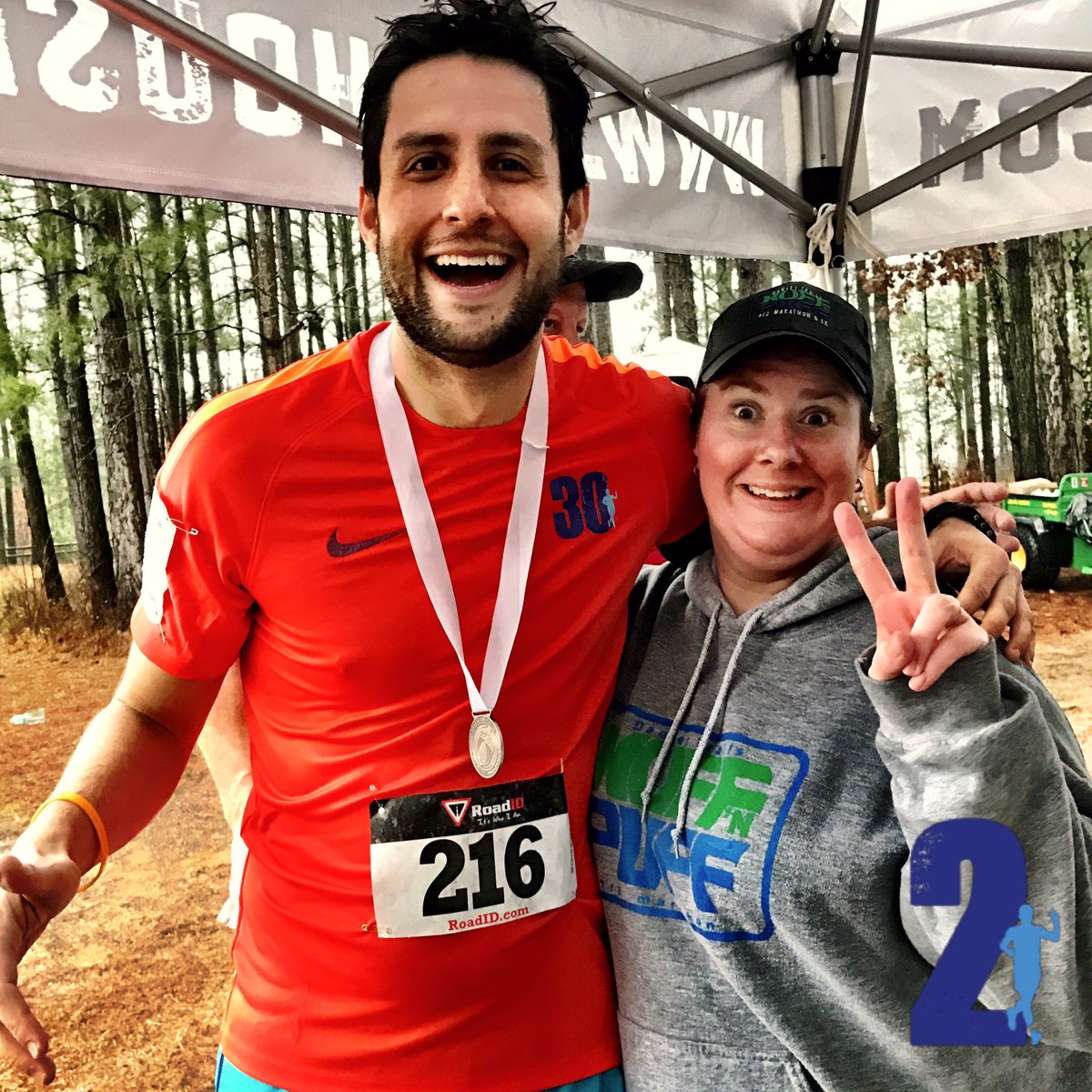 run30challenge's tweet photo. Second race is finished! What a grueling yet satisfying experience. 2 down, 28 to go #run30challenge #run28 #run4them https://t.co/WmGXz2XIoi