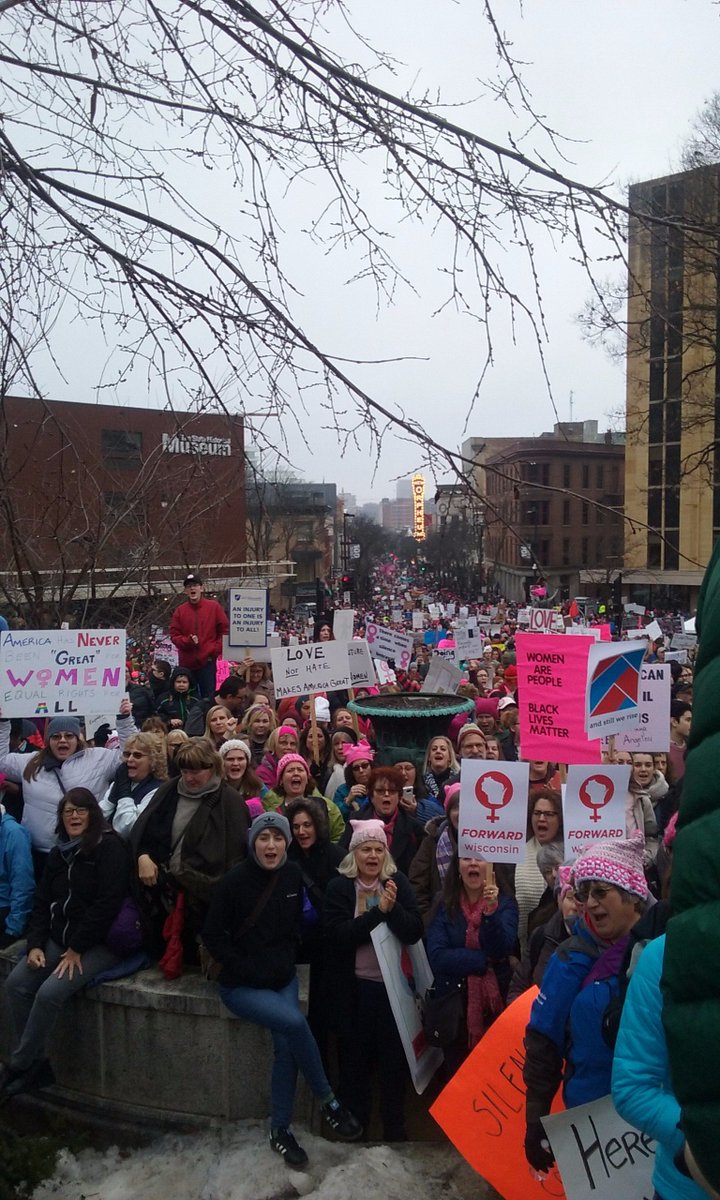 VannRod's tweet image. Today we marched. Today we stood together. Tomorrow we'll continue to fight. #womensrights