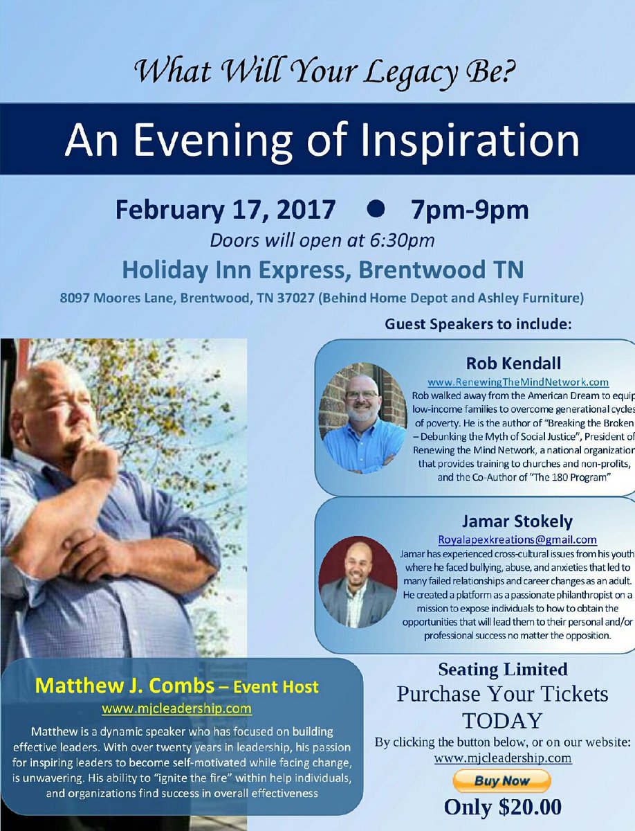 You don’t want to miss this #event! The cost is at a special rate for #Nashville!
#legacy #renew
#mjcleadership #RAKspeaks #renewingthemind