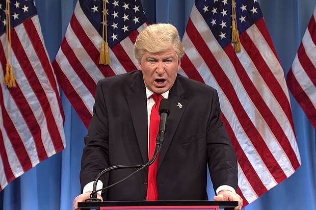 Salon's tweet image. Alec Baldwin brilliantly impersonates a president who’s already impersonating a president ow.ly/MVoI308dG35