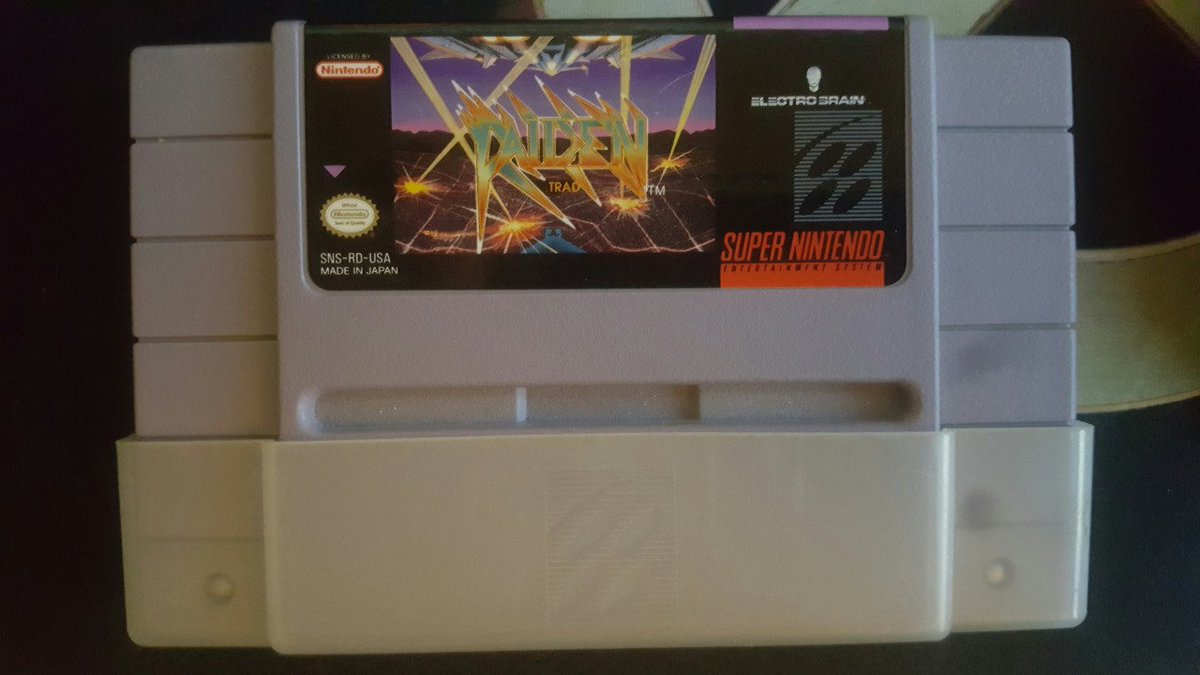 arcade_broke's tweet photo. Couple games I grabbed today. #SNES #SuperNintendo #SuperMarioKart #Firepower2000 #RaidenTrad #RetroGaming https://t.co/tPJ8FiKJsG