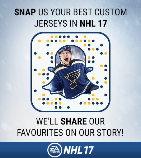 EA SPORTS NHL on X: "Snap us your best custom jerseys in #NHL17! We'll  share our favourites on our story. 👻📷: EASPORTSNHL  https://t.co/tVLhHGK3e5" / X
