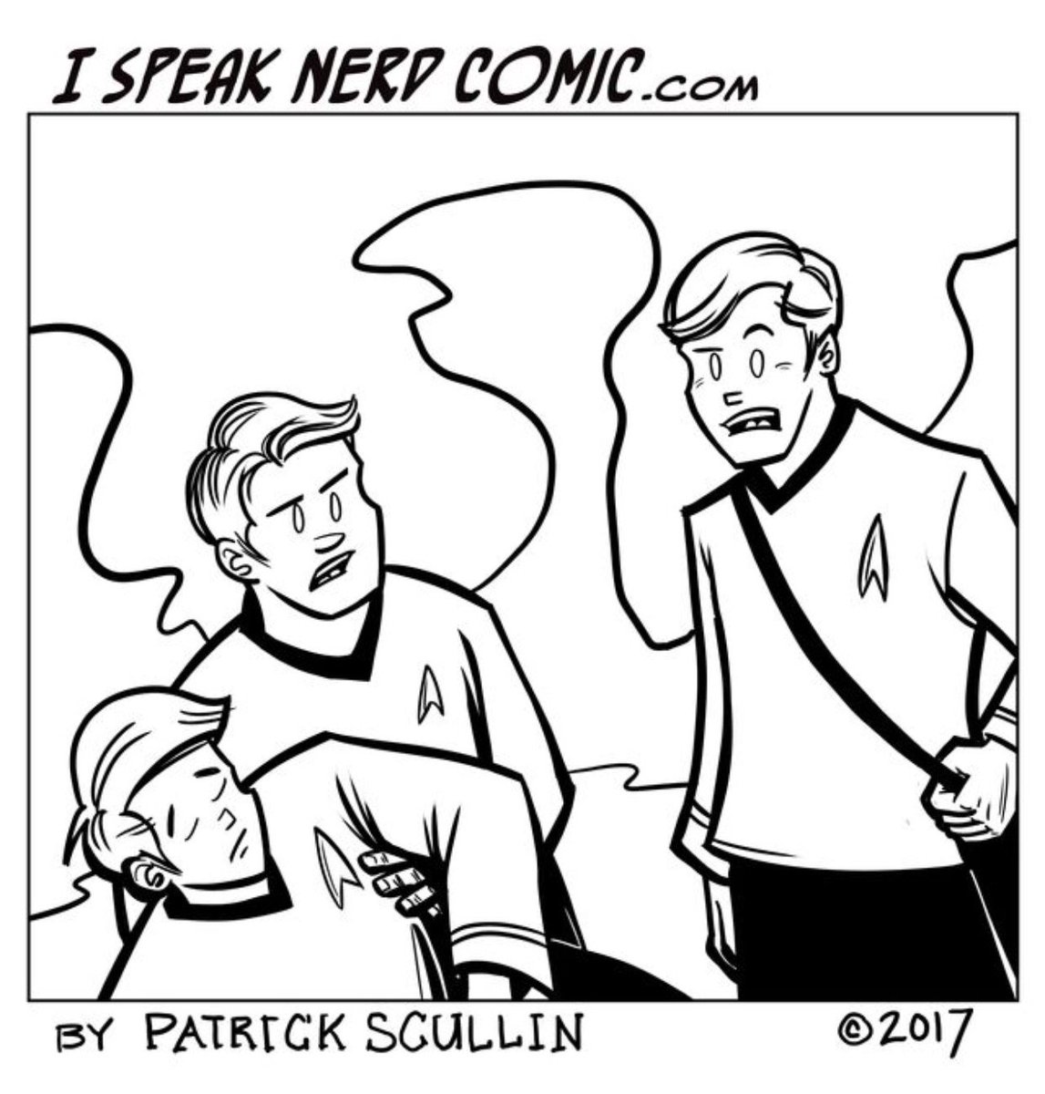 PatrickScullin's tweet image. #ispeaknerd #comicstrip early preview... can you guess the caption?