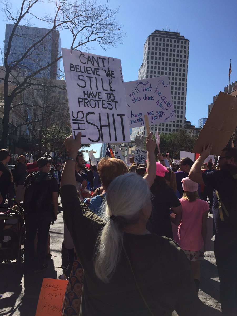 Carotalo's tweet photo. #womensmarch Austin, TX https://t.co/WoymN7I49N