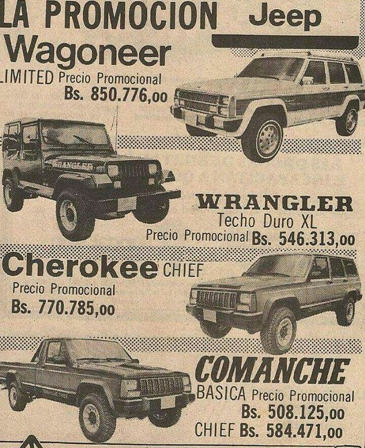 AndrewsAbreu's tweet photo. #FOTO Actualmente con lo que gastas en un agua mineral antes podías comprar una camioneta Jeep de agencia. https://t.co/rFQfySsDpn